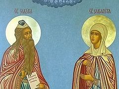 Sts. Zacharias the Prophet and Elizabeth the Righteous, the Parents of the Precious Forerunner