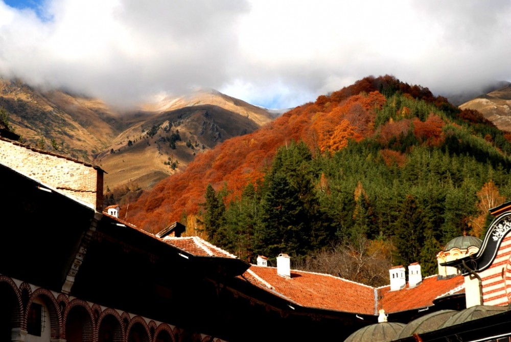 Autumn photo sketches of Rila Monastery.  Photo by Yanina Alekseeva