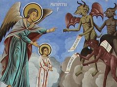 How angels help us pass through them, and examples from the Lives of the Saints