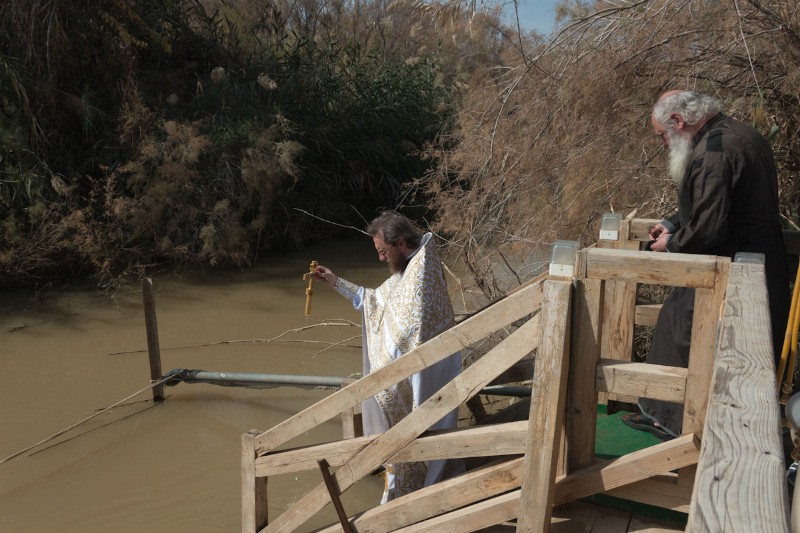 Τα Θεοφάνεια του Κυρίου,  Ιορδάνης ποταμός, 2013
