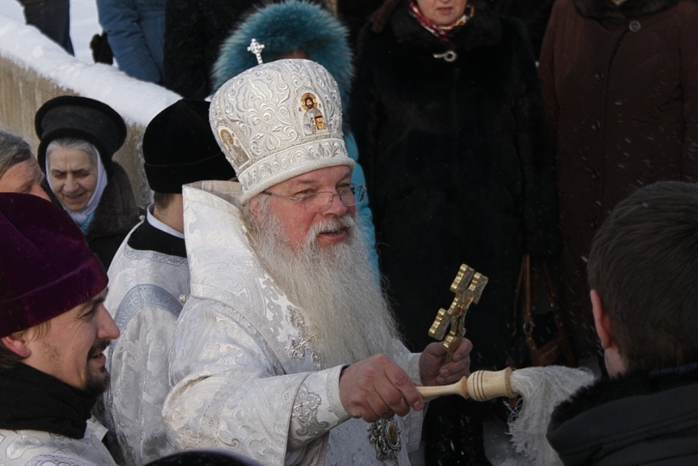 Archbishop Alexis (Frolov) of Kostroma. Last Theophany before his repose.