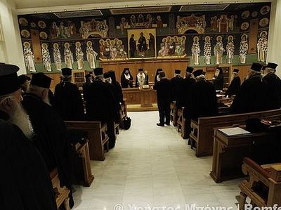 Опубликовано коммюнике первого дня заседаний Священного Синода Элладской Православной Церкви