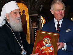 Prince Charles meets with Patriarch Irinej