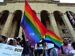 Graffiting Gay Activists Detained in Georgia