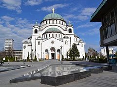 Decoration of Church of Saint Sava dome begins