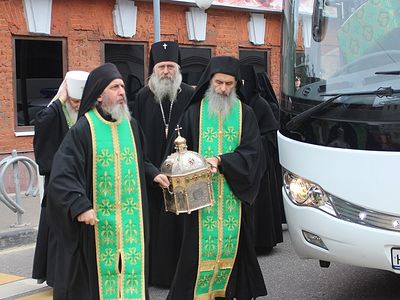 Мощи святого Силуана Афонского доставлены в Москву(+Фото)