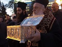 Relics of St Demetrius of Thessaloniki Welcomed in Belarus