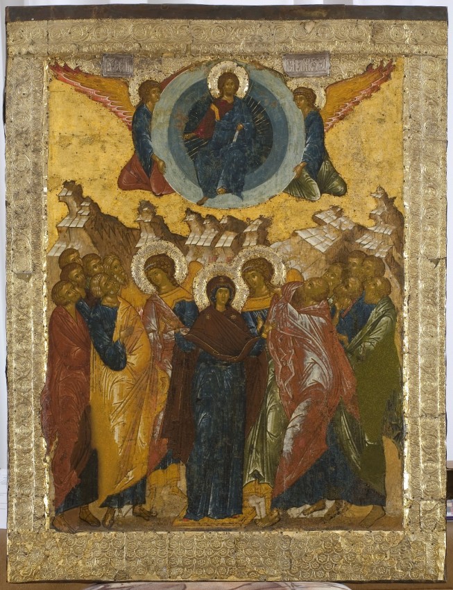 Вознесение Господне. Икона. XV в. Кирилло-Белозерский музей-заповедник
