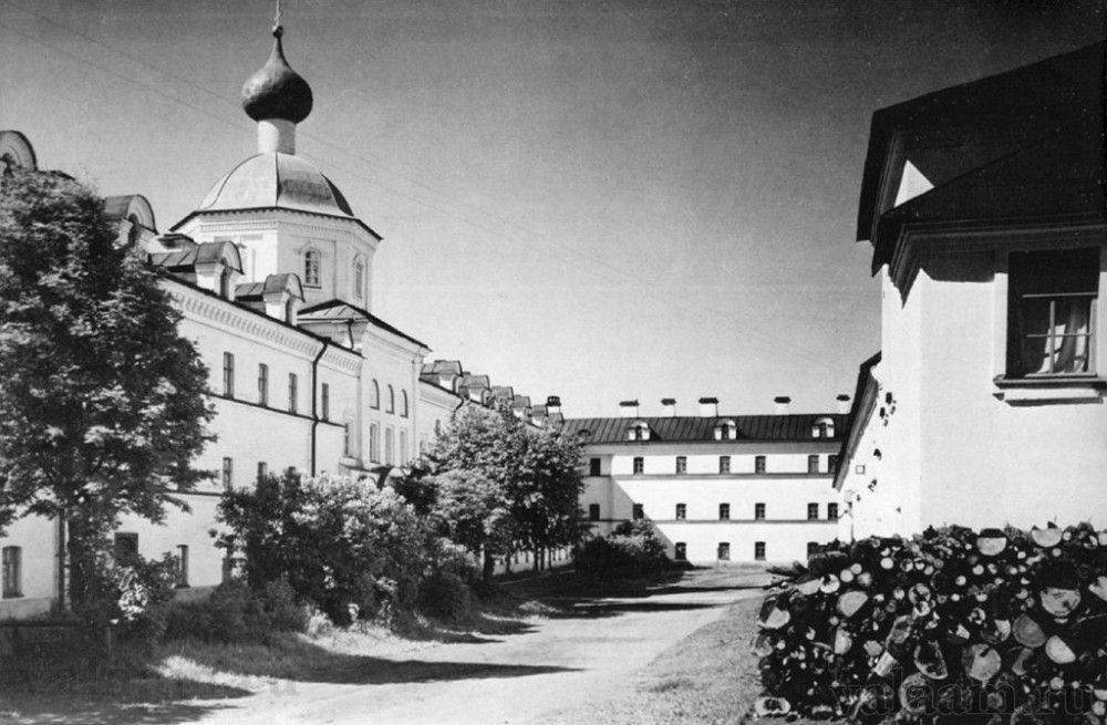 The monastery courtyard.