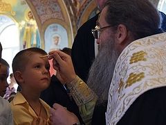 Mass Baptism celebrated at Ukrainian daycare