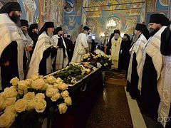 Funeral and burial of Abbot Archimandrite Benedict celebrated at Optina