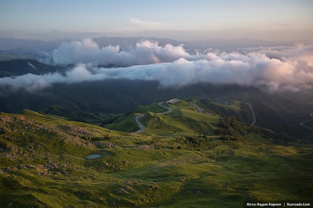 Gumbashi Pass, Karachaevo-Cherkessa, Caucasus Mountains 