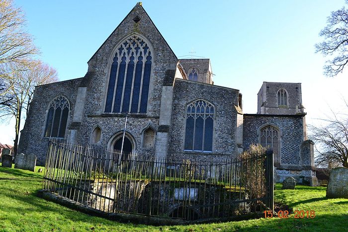 St. Nicholas Church and St. Withburga's well in Dereham, Norfolk (provided by the churchwarden of Dereham church)