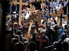 Faithful of Ukrainian parishes seized by schismatics to lead procession in Jerusalem on Holy Friday