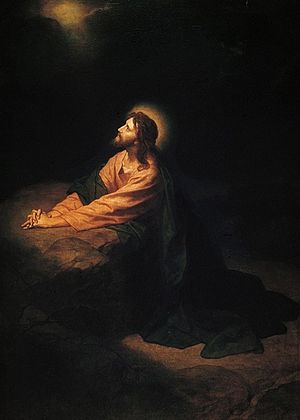 Christ in Gethsemane, Heinrich Hofmann, 1886. Photo: Wikipedia