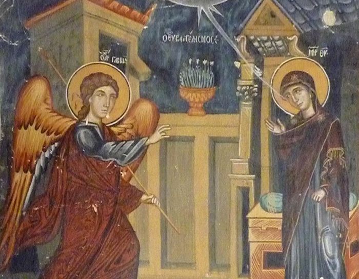 Annunciation fresco, Cyprus