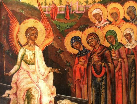 Жены-мироносицы у Гроба Христова