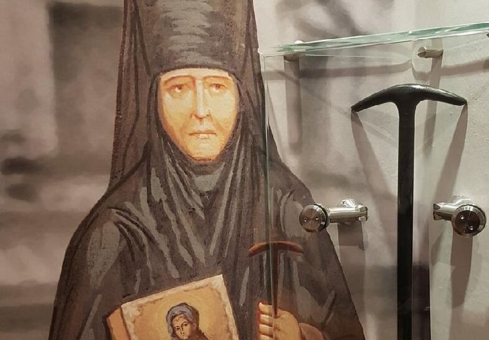Последняя настоятельница монастыря игумения Мария (Коробка) и ее игуменский посох