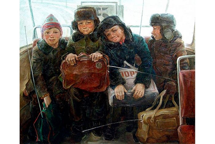 А. Емельянов. Дети с рапирами, 1985