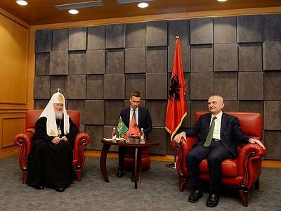 Состоялась встреча Святейшего Патриарха Кирилла с Президентом Албании / Православие.Ru