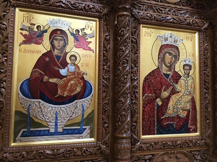 Icons at the church.