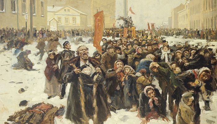 Владимир Маковский. 9 января 1905 г. на Васильевском острове