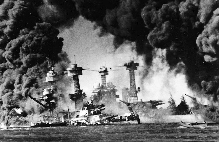Japanese attack on Pearl Harbor.