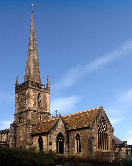 Church of St. John the Baptist in Frome, Somerset (source - Mapio.net)
