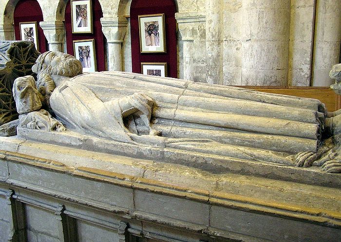 King Athelstan's tomb at Malmesbury Abbey, Wilts (author - Arpingstone)