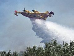 Fire broke out on Mt. Athos near Hilandar Monastery