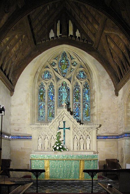Chancel of St. Aldhelm's, Doulting, Somerset (kindly provided by the churchwarden of Doulting)