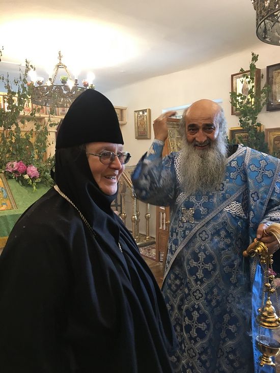 ​The abbess and Fr. Iliodor