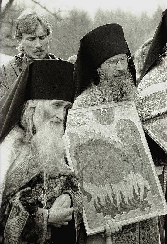 Elder Iliy and the skete abbot Igumen Tikhon (Borisov)