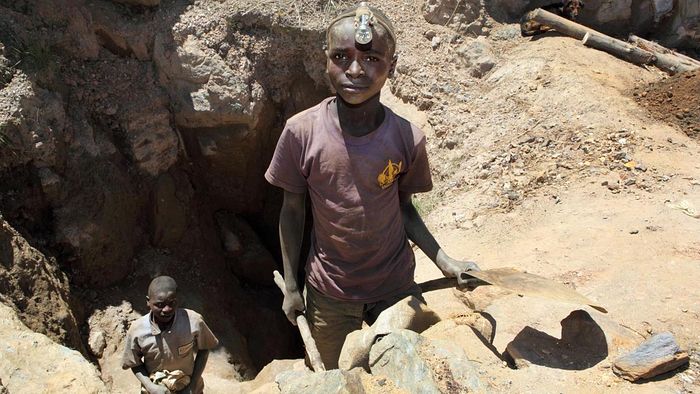 Добыча кобальта в Конго