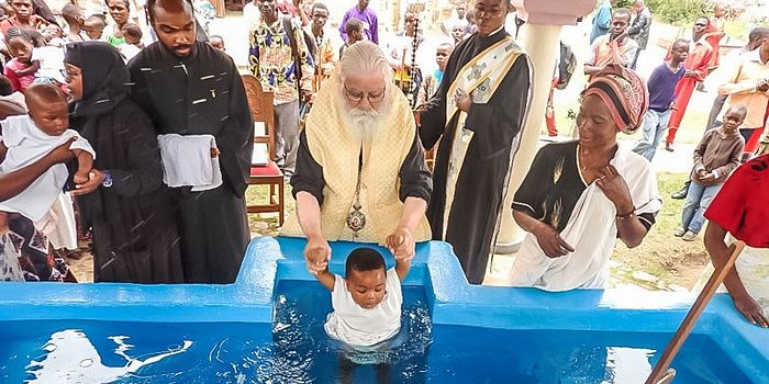 Православное Крещение в Конго