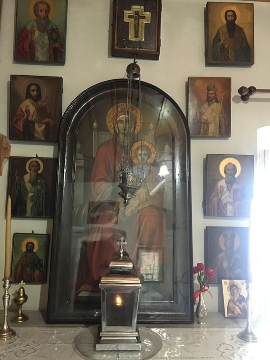 Чудотворная икона Пресвятой Богородицы, перед которой молился святитель Нектарий Эгинский