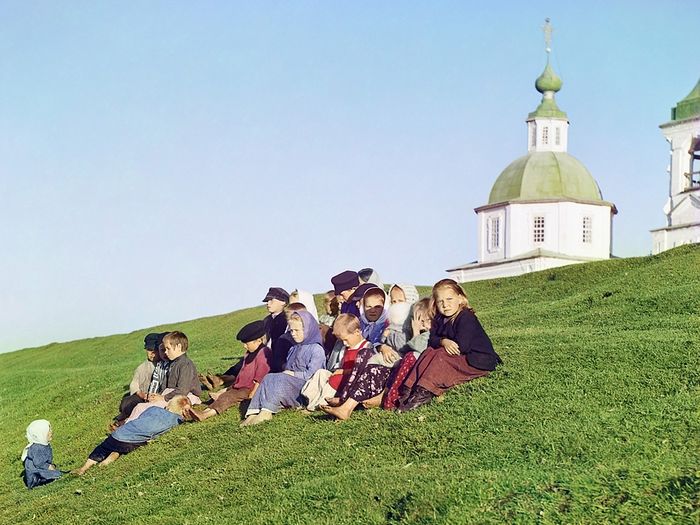 Группа детей. [Белозерск.] 1909 год