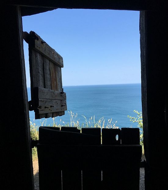 A view within Hawker's hut in Morwenstow, Cornwall (kindly provided by the churchwarden of Morwenstow parish)