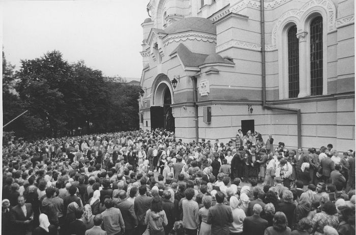 Празднование 1000-летия Крещения Руси. 1988 г., Киев, у Владимирского собора
