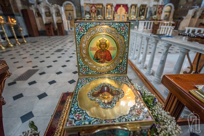 Icon and reliquary with relics of St. Vladimir, the Baptizer of Rus’