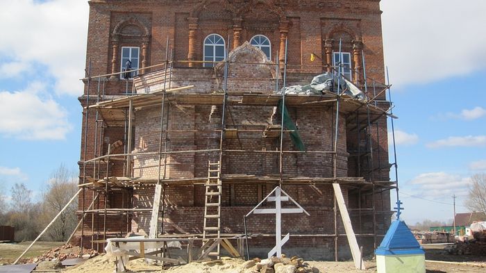 The restoration of the church.