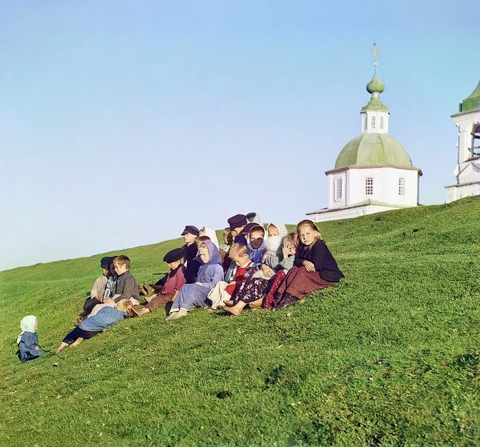 A group of children. Belozersk. 1909
