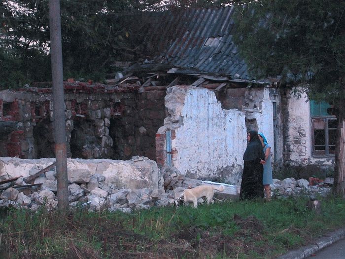 Развалины на месте дома для паломников