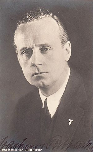 Рейхс-министр иностранных дел И. фон Риббентроп.