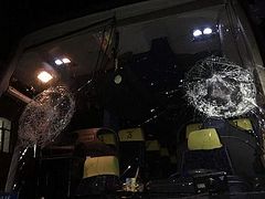 Masked men attack bus full of Ukrainian Orthodox faithful