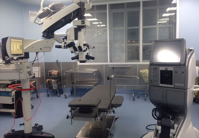 Офтальмологическое оборудование больницы святителя Алексия