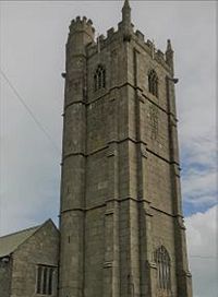 The tower of St. Buryan church, Cornwall (provided by the rector of St. Buryan church) 