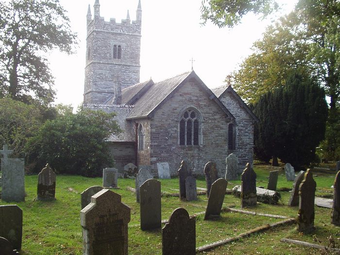 Exterior of St. Keyne's Church in St. Keyne, Cornwall (kindly provided by churchwarden of St. Keyne parish)