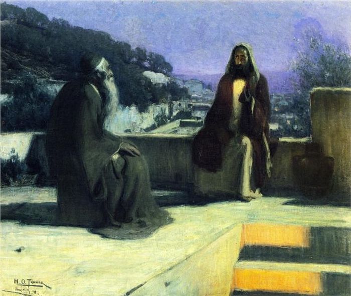 Nicodemus Visiting Jesus. Artist: Henry Ossawa Tanner. Photo: wikiart.org
