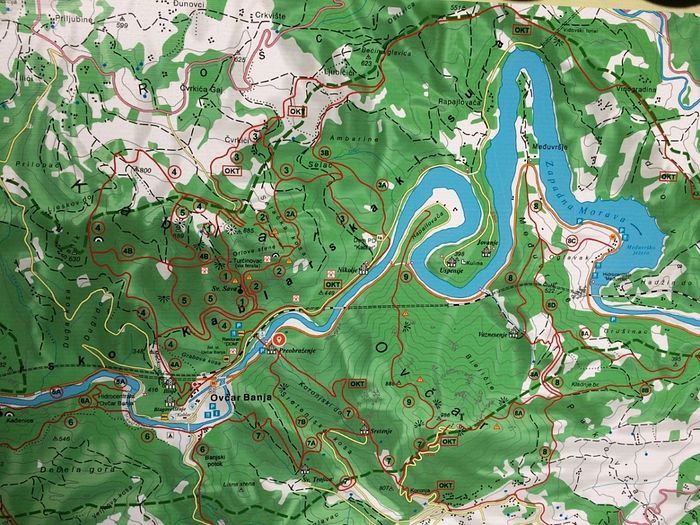 Карта Овчар-Кобларского ущелья